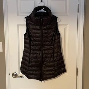 Long puffer vest